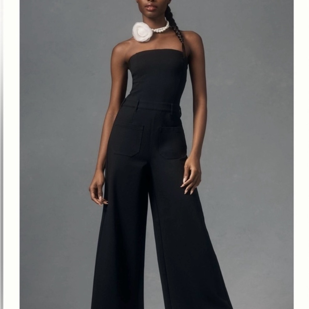 Pilcro Black Strapless Jumpsuit NWT